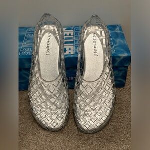 Jeffrey Campbell Clear Cage Jellz Jellie Flats size 7 NIB